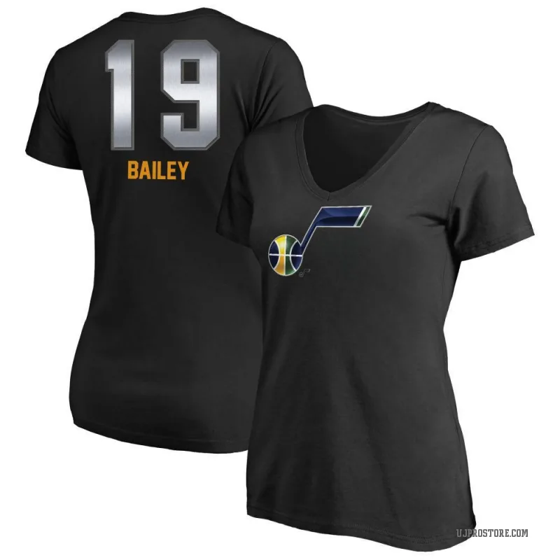 Ace Bailey Women's Black Utah Jazz Midnight Mascot T-Shirt