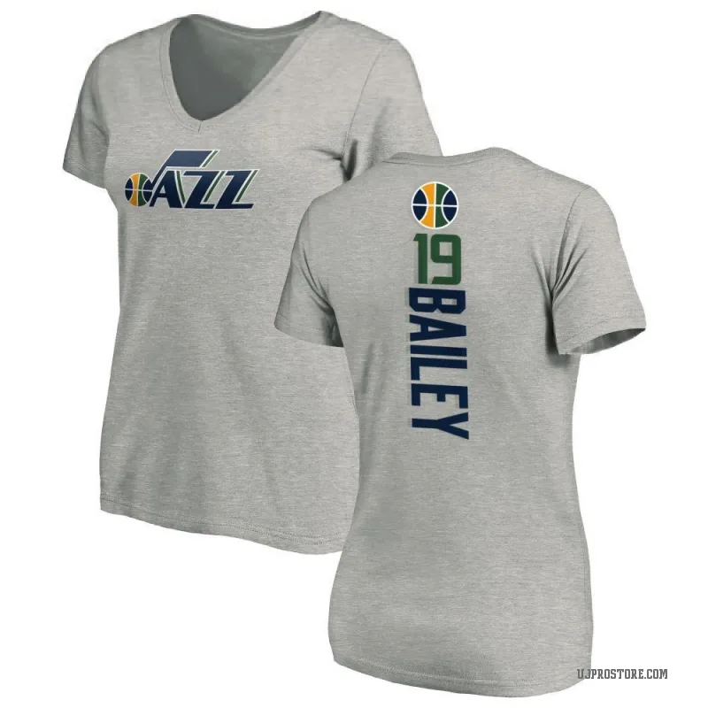 Ace Bailey Women's Utah Jazz Ash Backer T-Shirt