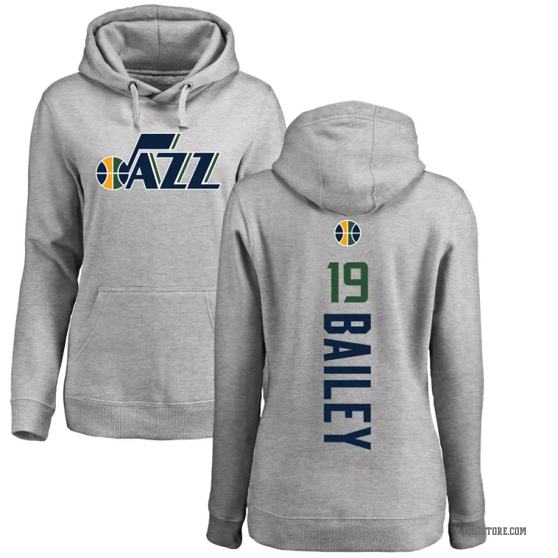 Ace Bailey Women's Utah Jazz Branded Ash Backer Pullover Hoodie