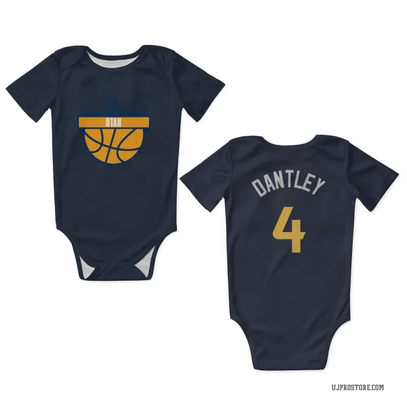 Adrian Dantley  Navy Utah Jazz  Newborn & Infant Bodysuit