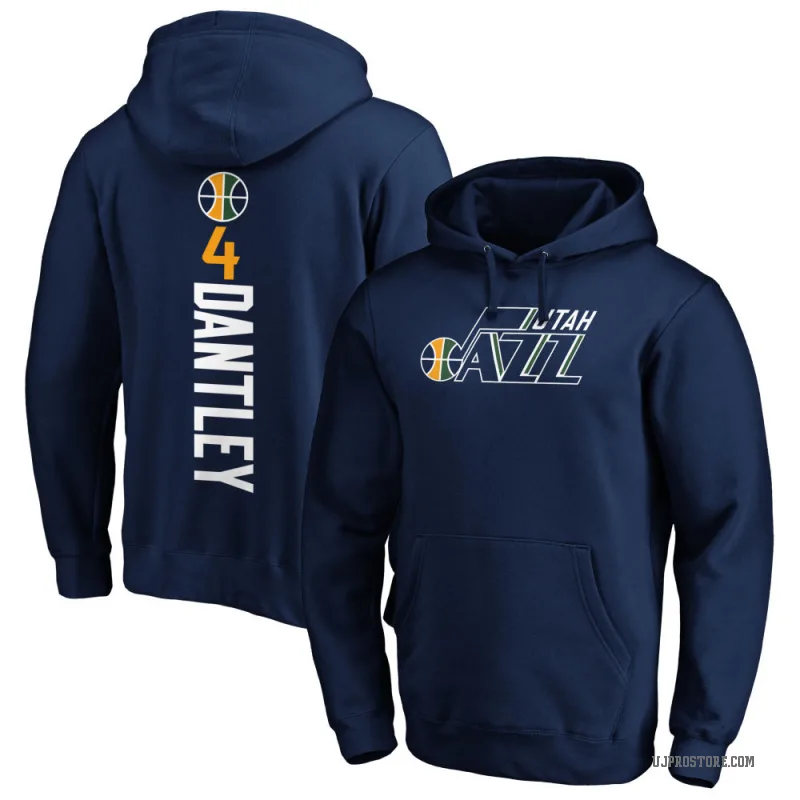 Adrian Dantley Youth Navy Utah Jazz Branded Backer Pullover Hoodie