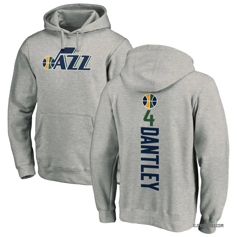 Adrian Dantley Youth Utah Jazz Branded Ash Backer Pullover Hoodie