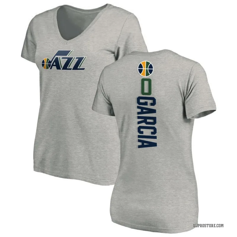 Andersson Garcia Women's Utah Jazz Ash Backer T-Shirt