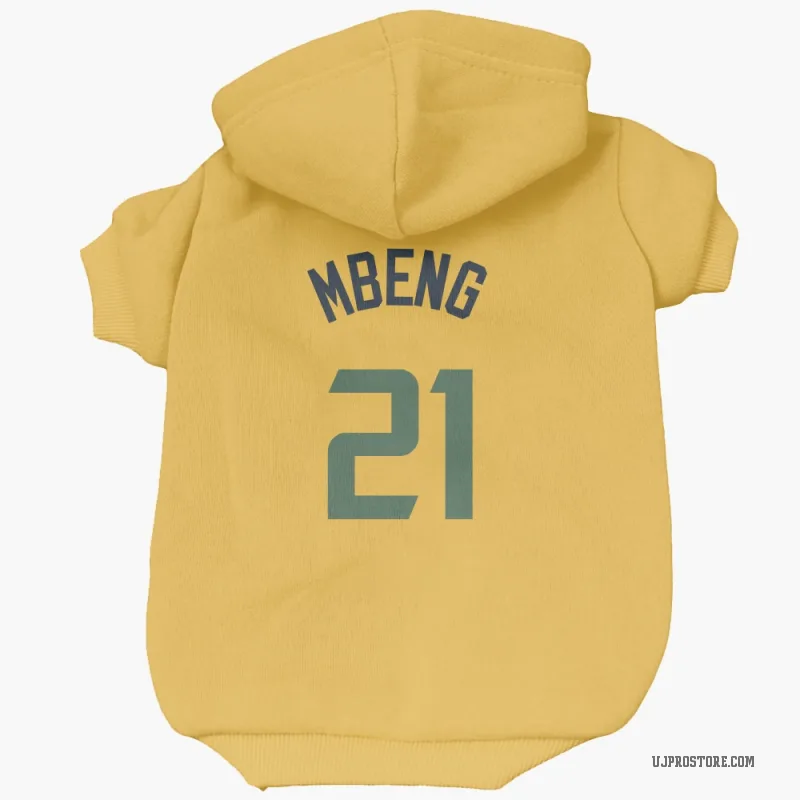 Bez Mbeng  Gold Utah Jazz  Cat & Dog Pet Hoodie