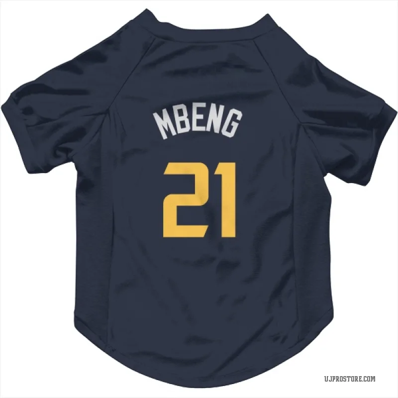 Bez Mbeng  Navy Utah Jazz  Cat & Dog Pet Jersey