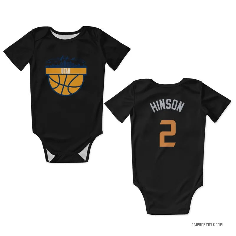 Blake Hinson  Black Utah Jazz  Newborn & Infant Bodysuit