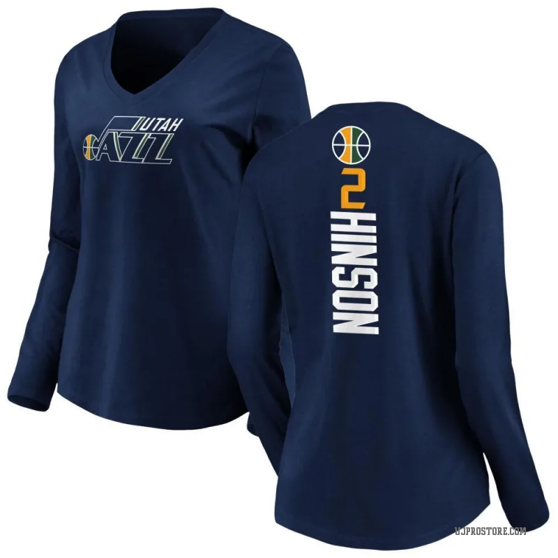 Blake Hinson Women's Navy Utah Jazz Backer Long Sleeve T-Shirt