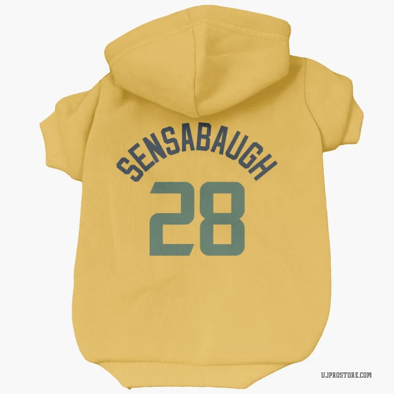 Brice Sensabaugh  Gold Utah Jazz  Cat & Dog Pet Hoodie