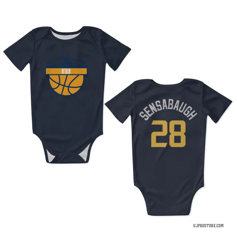 Brice Sensabaugh  Navy Utah Jazz  Newborn & Infant Bodysuit