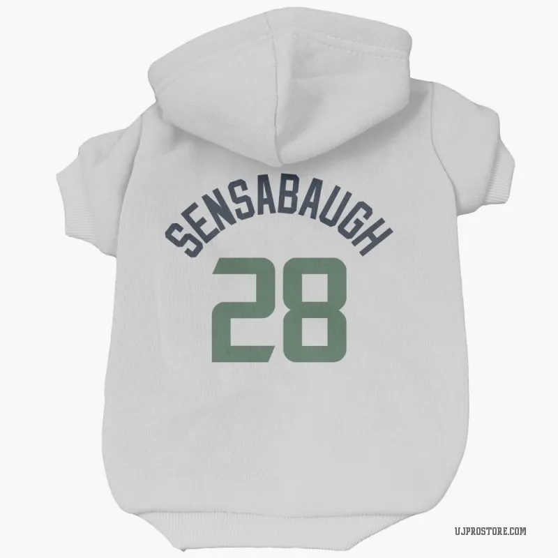 Brice Sensabaugh  White Utah Jazz  Cat & Dog Pet Hoodie