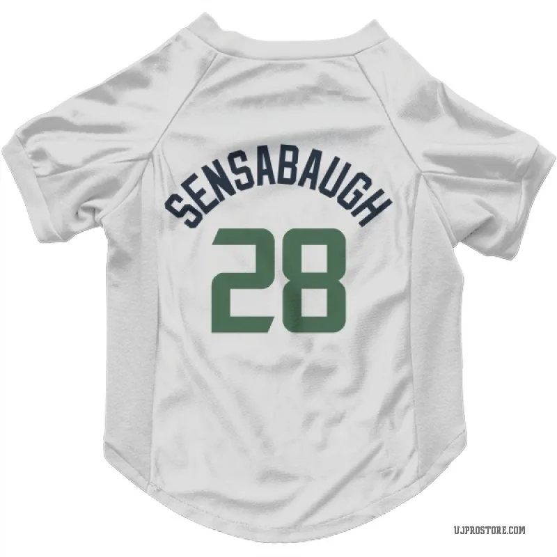 Brice Sensabaugh  White Utah Jazz  Cat & Dog Pet Jersey