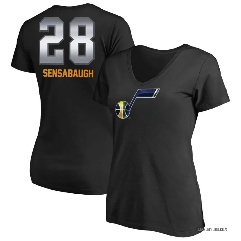 Brice Sensabaugh Women's Black Utah Jazz Midnight Mascot T-Shirt