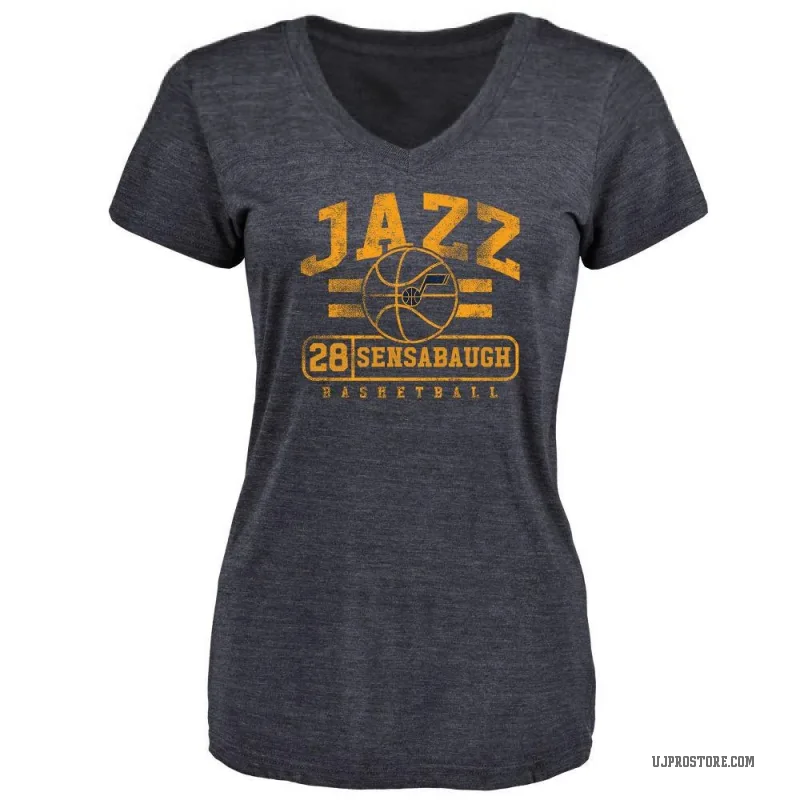 Brice Sensabaugh Women's Navy Utah Jazz Baseline T-Shirt