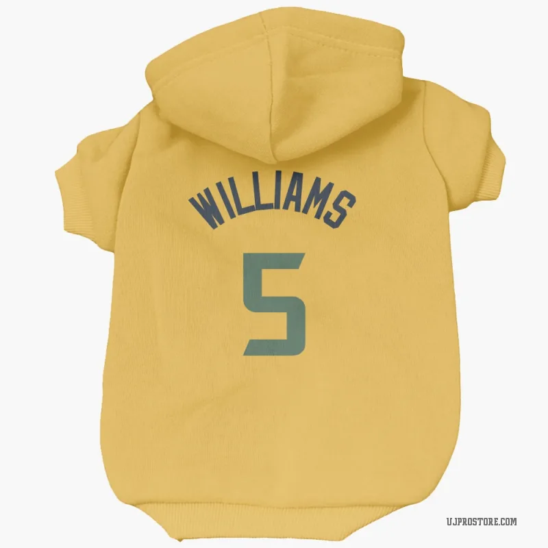 Cody Williams  Gold Utah Jazz  Cat & Dog Pet Hoodie
