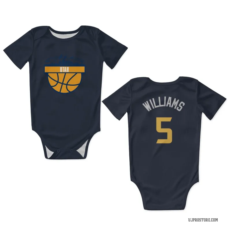 Cody Williams  Navy Utah Jazz  Newborn & Infant Bodysuit