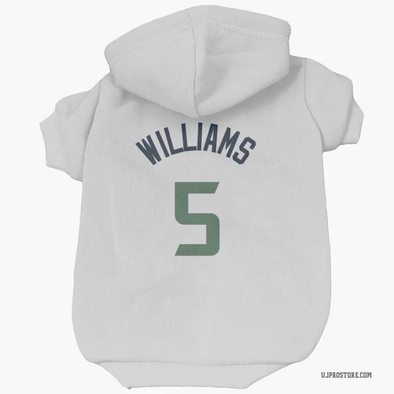 Cody Williams  White Utah Jazz  Cat & Dog Pet Hoodie