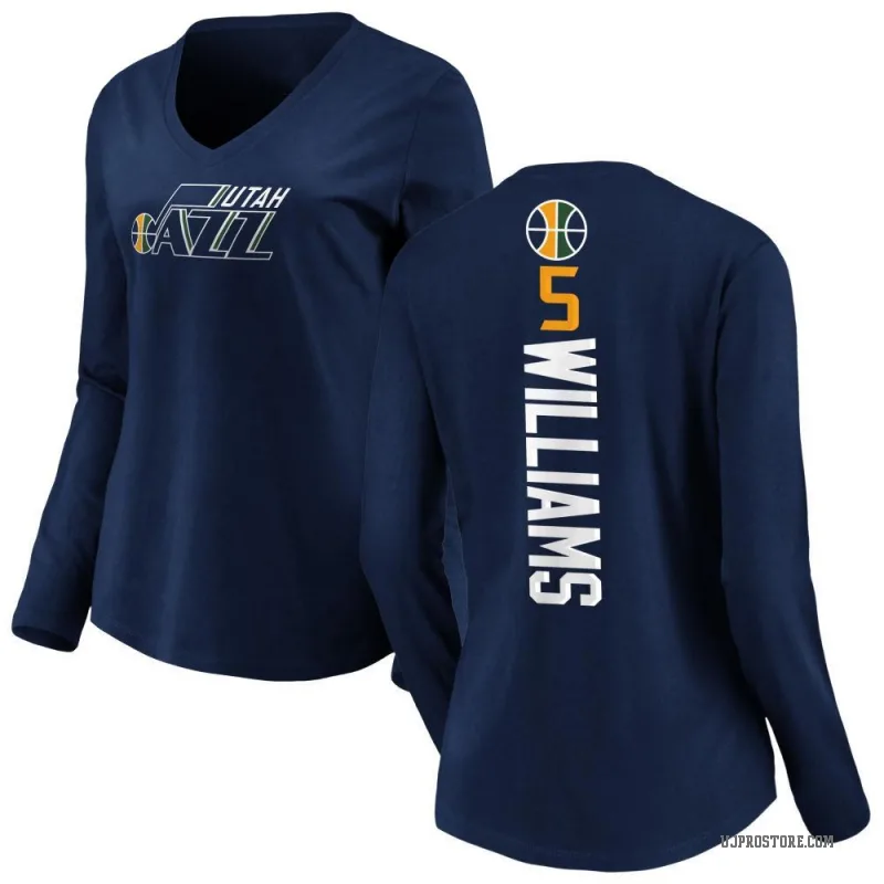 Cody Williams Women's Navy Utah Jazz Backer Long Sleeve T-Shirt