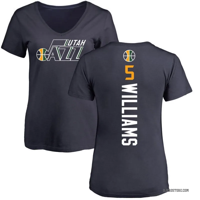 Cody Williams Women's Navy Utah Jazz Backer T-Shirt