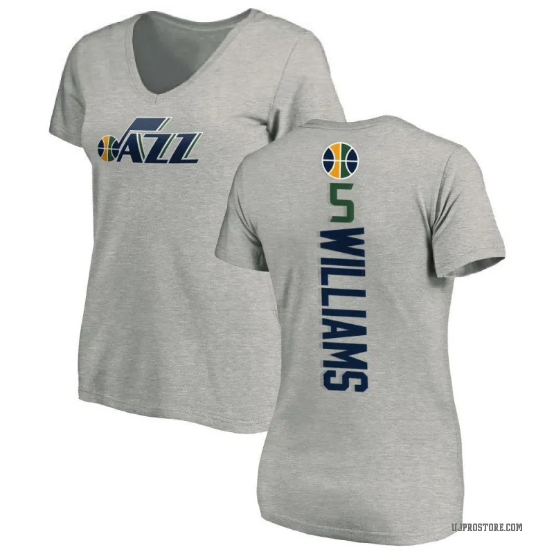 Cody Williams Women's Utah Jazz Ash Backer T-Shirt