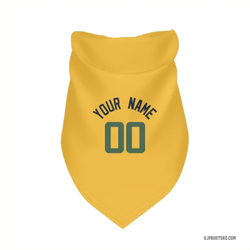 Custom  Gold Utah Jazz   Cat & Dog Pet Bandana