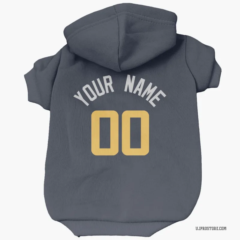 Custom  Navy Utah Jazz   Cat & Dog Pet Hoodie