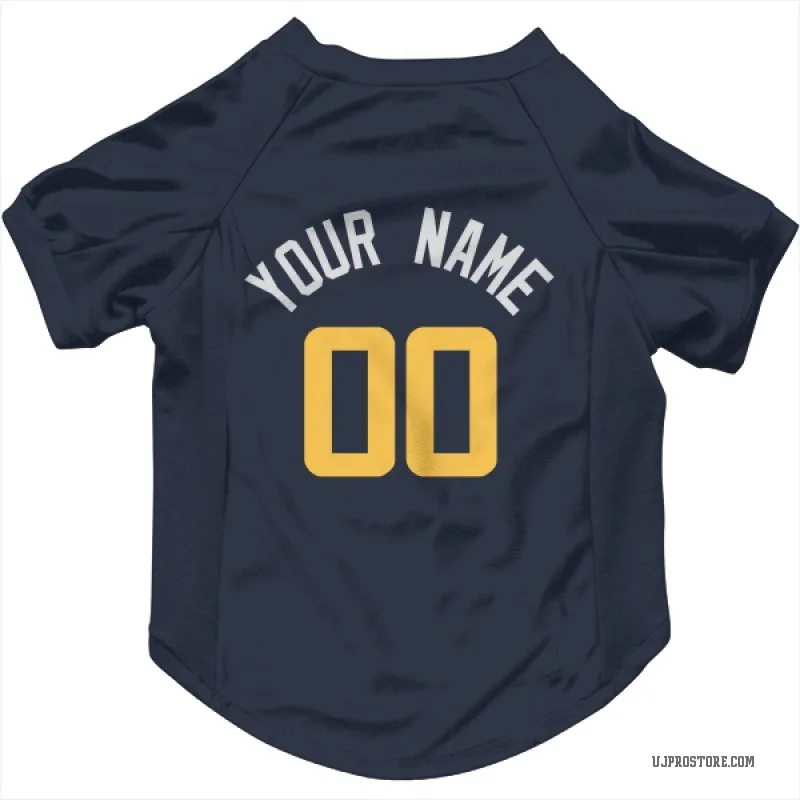 Custom  Navy Utah Jazz   Cat & Dog Pet Jersey
