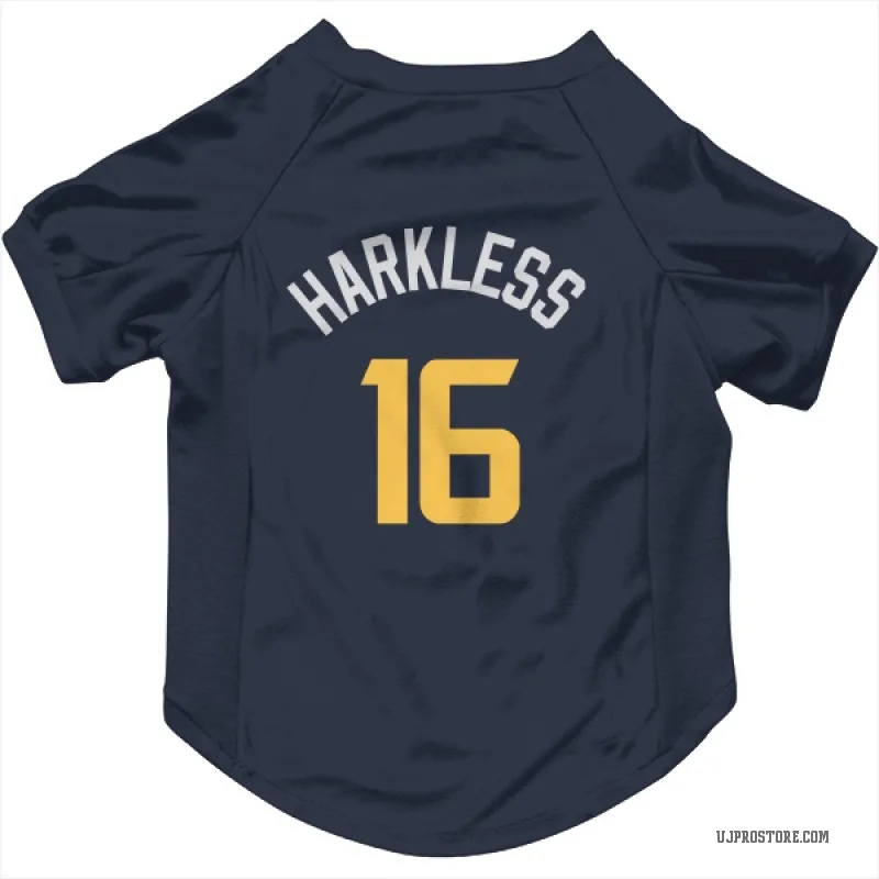 Elijah Harkless  Navy Utah Jazz  Cat & Dog Pet Jersey