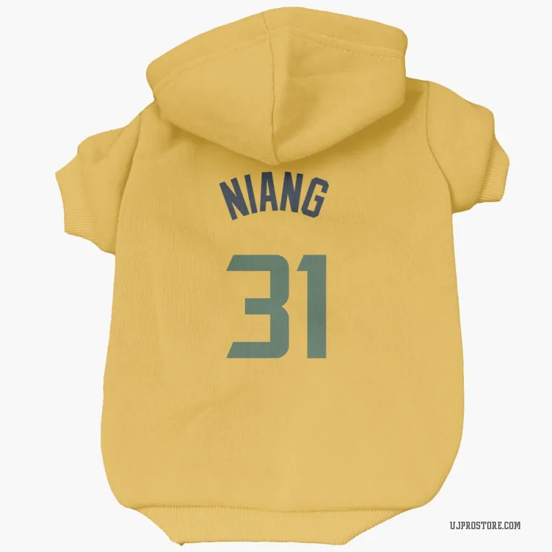 Georges Niang  Gold Utah Jazz  Cat & Dog Pet Hoodie