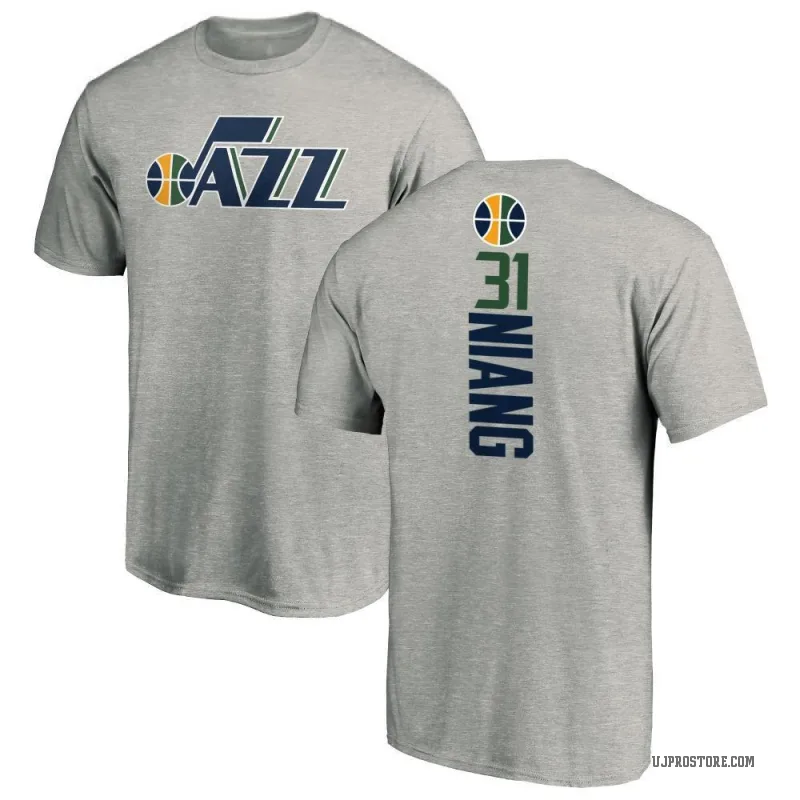 Georges Niang Men's Utah Jazz Ash Backer T-Shirt