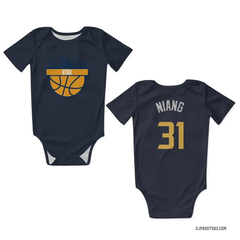 Georges Niang  Navy Utah Jazz  Newborn & Infant Bodysuit
