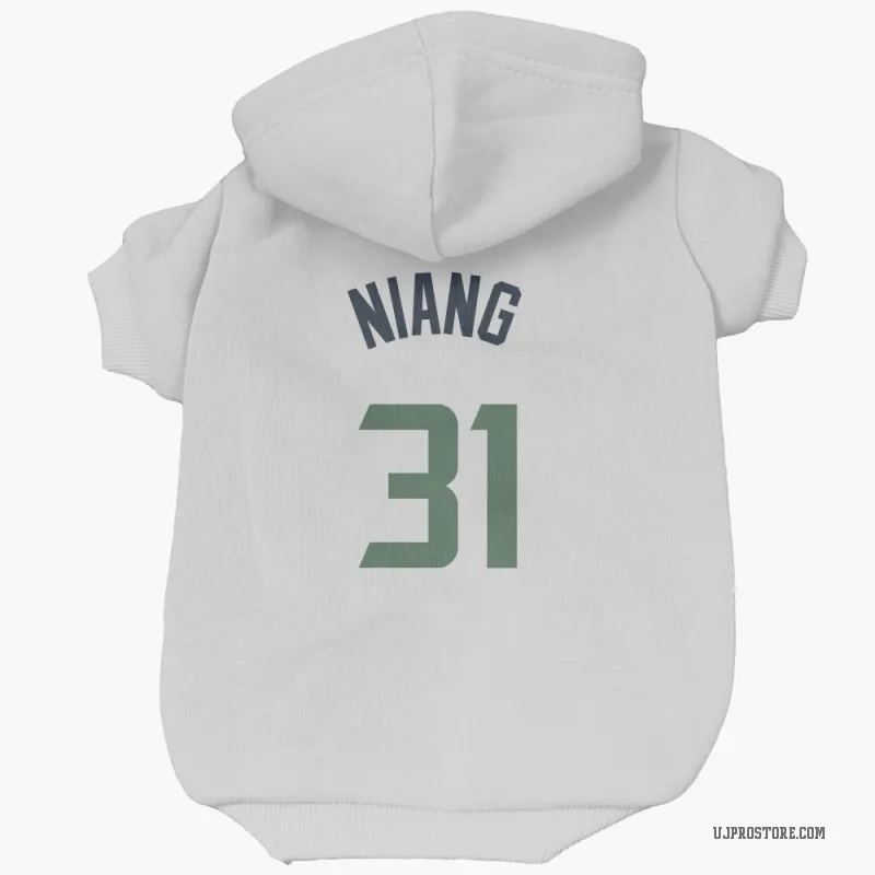 Georges Niang  White Utah Jazz  Cat & Dog Pet Hoodie