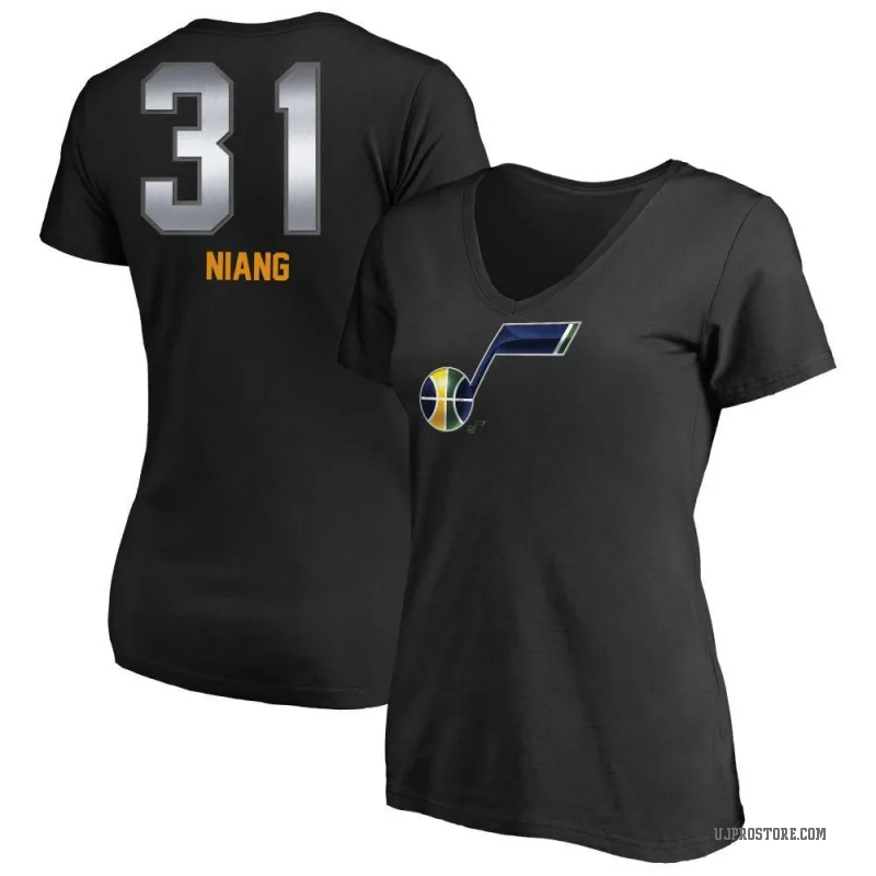 Georges Niang Women's Black Utah Jazz Midnight Mascot T-Shirt
