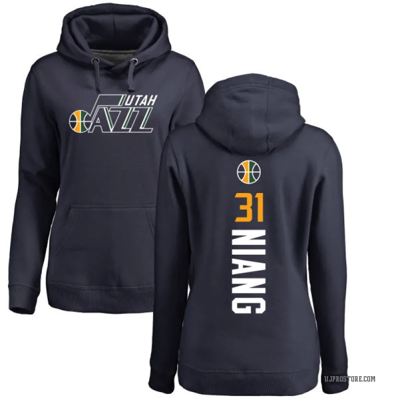 Georges Niang Women's Navy Utah Jazz Branded Backer Pullover Hoodie