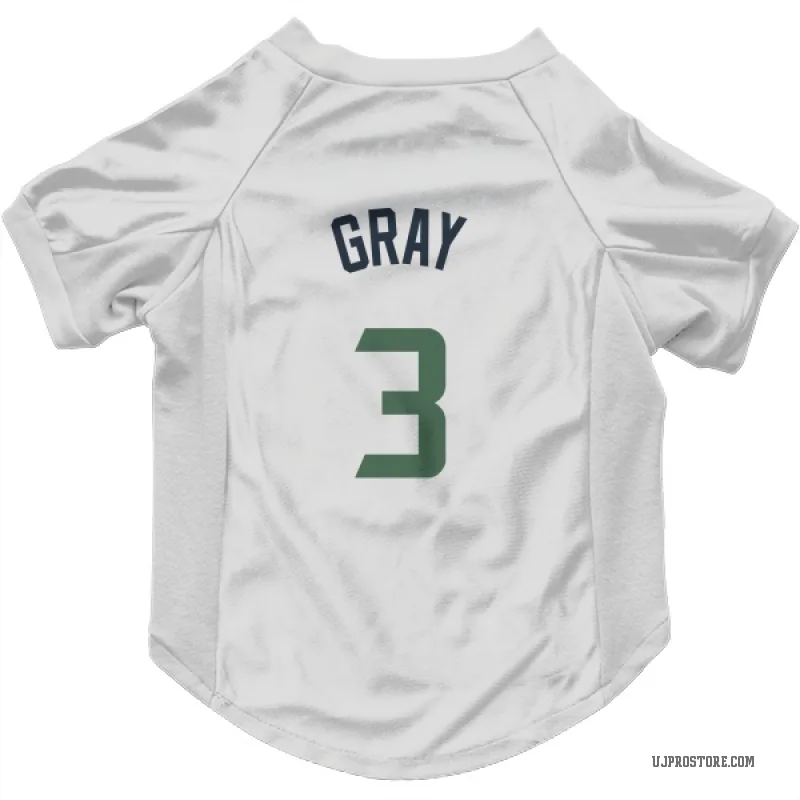 Hayden Gray  White Utah Jazz  Cat & Dog Pet Jersey
