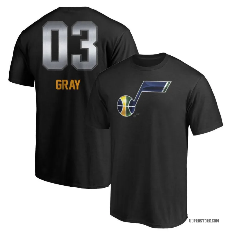 Hayden Gray Youth Black Utah Jazz Midnight Mascot T-Shirt