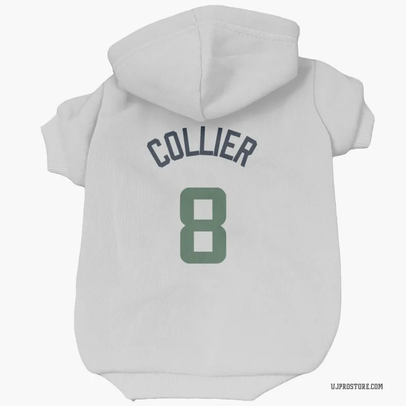 Isaiah Collier  White Utah Jazz  Cat & Dog Pet Hoodie