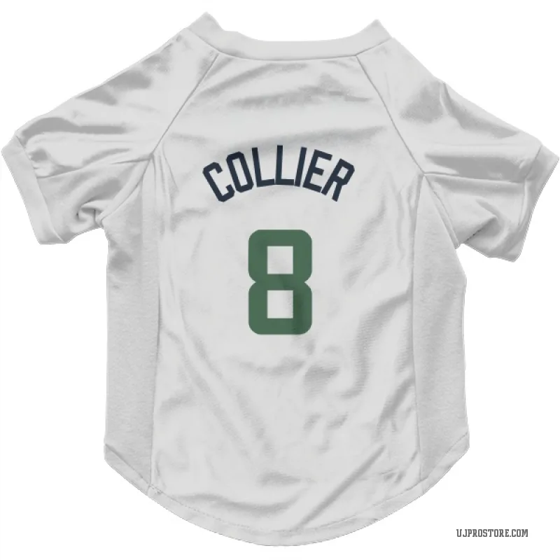 Isaiah Collier  White Utah Jazz  Cat & Dog Pet Jersey
