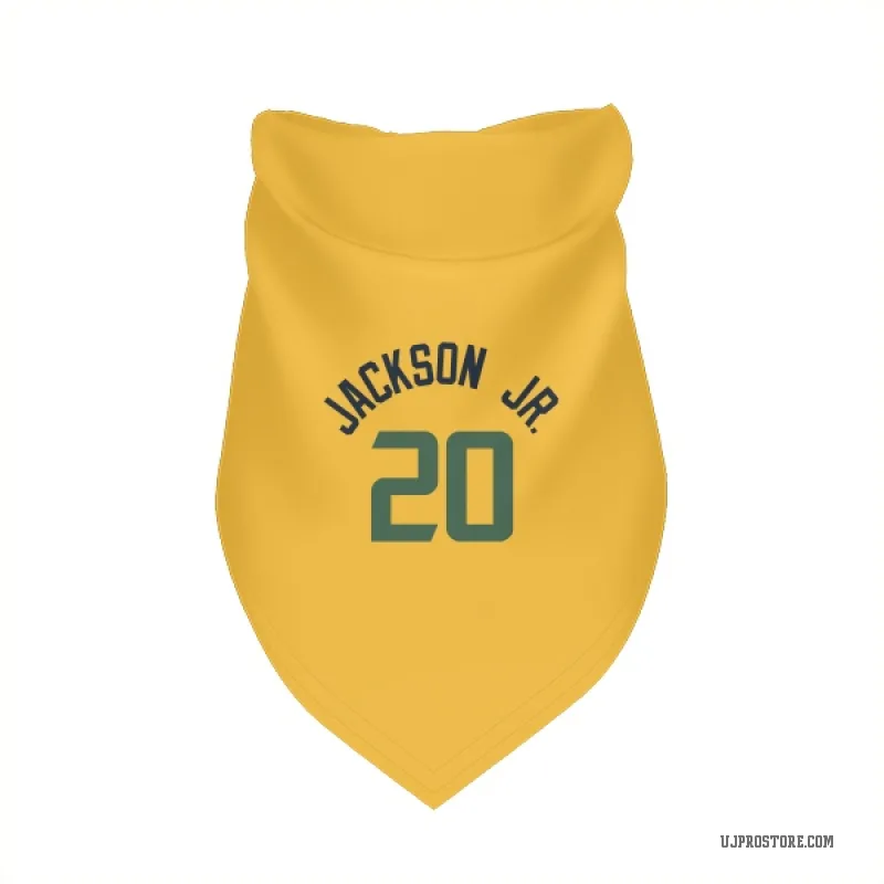 Jaren Jackson Jr.  Gold Utah Jazz  Cat & Dog Pet Bandana