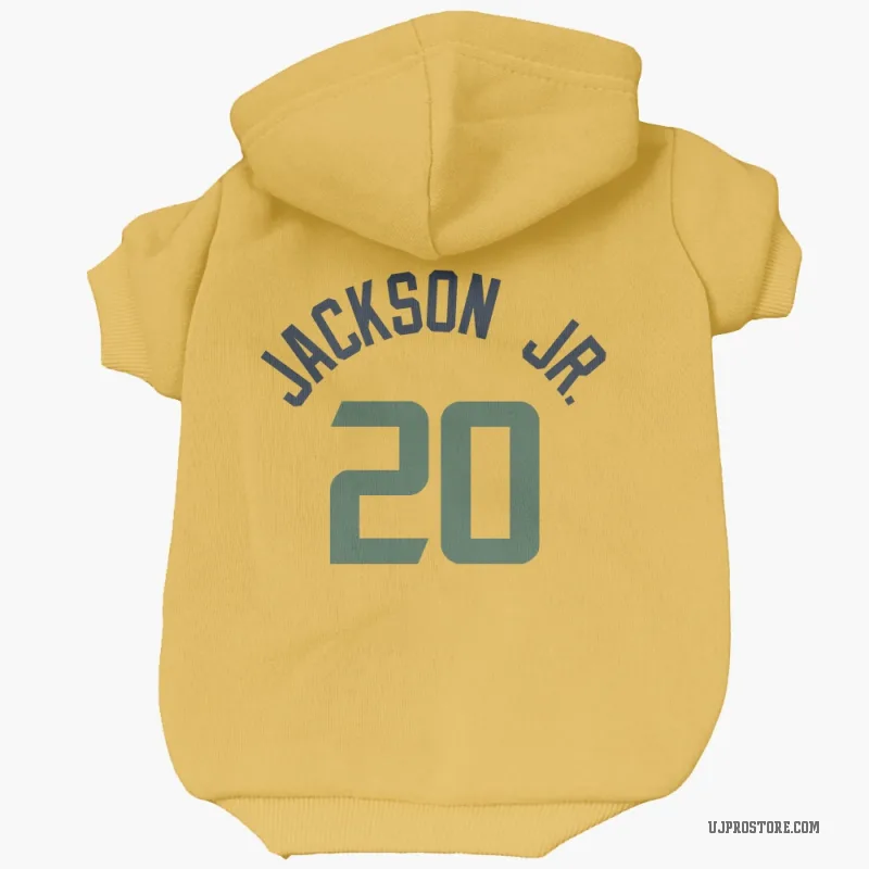 Jaren Jackson Jr.  Gold Utah Jazz  Cat & Dog Pet Hoodie