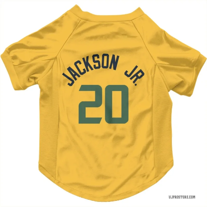 Jaren Jackson Jr.  Gold Utah Jazz  Cat & Dog Pet Jersey