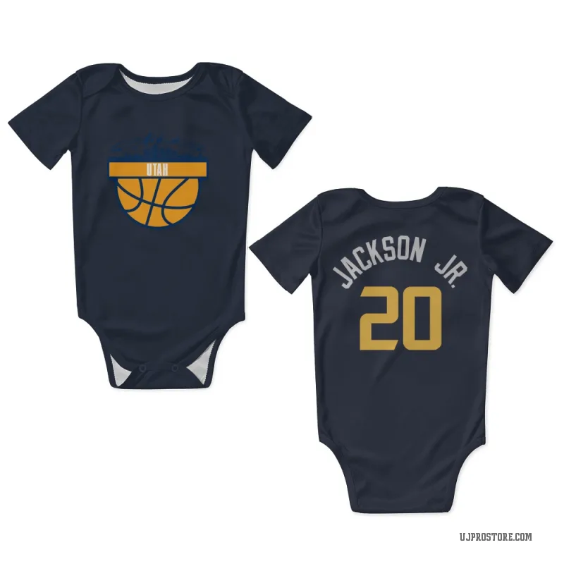 Jaren Jackson Jr.  Navy Utah Jazz  Newborn & Infant Bodysuit