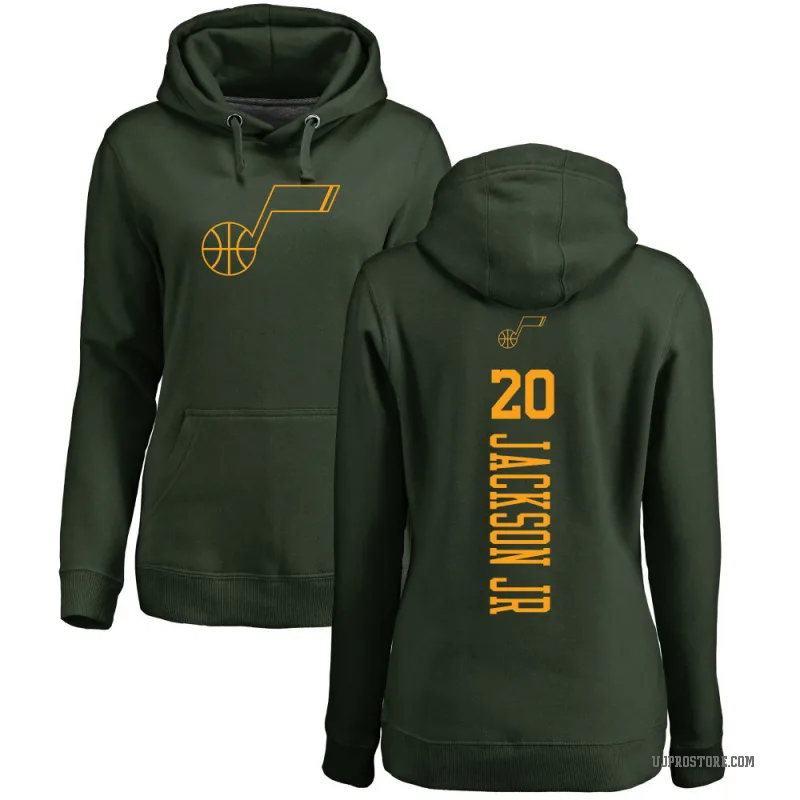 Jaren Jackson Jr. Women's Green Utah Jazz Branded One Color Backer Pullover Hoodie