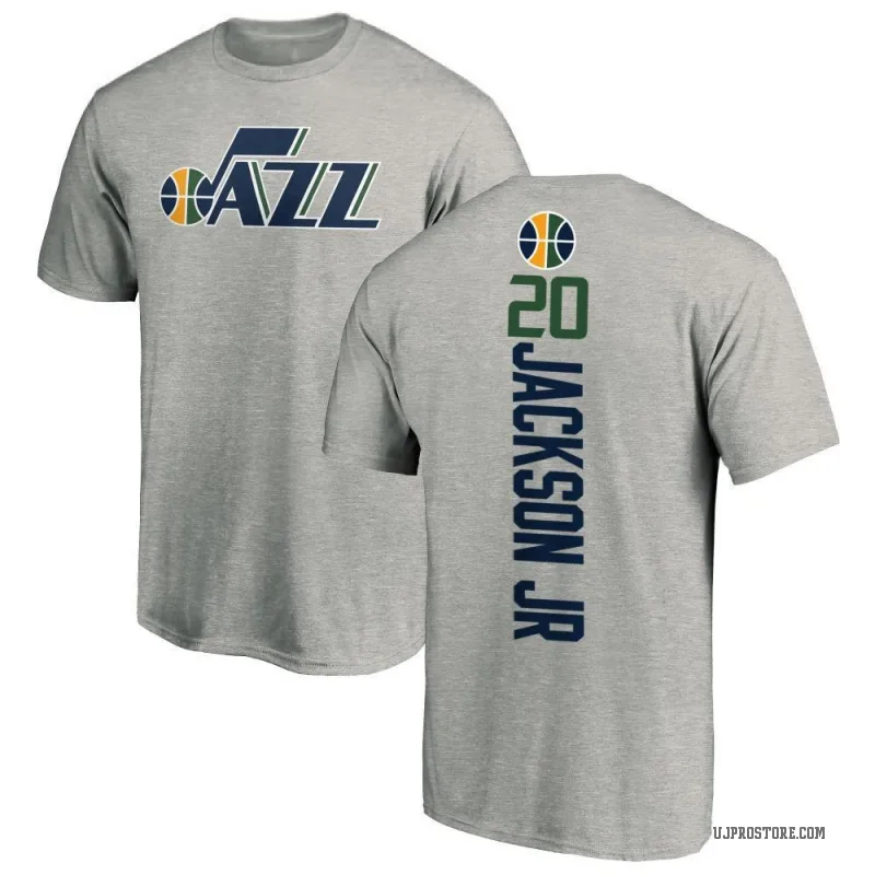 Jaren Jackson Jr. Youth Utah Jazz Ash Backer T-Shirt