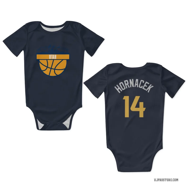 Jeff Hornacek  Navy Utah Jazz  Newborn & Infant Bodysuit