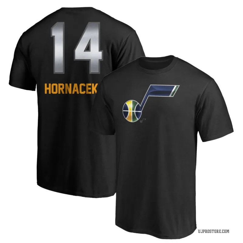Jeff Hornacek Youth Black Utah Jazz Midnight Mascot T-Shirt