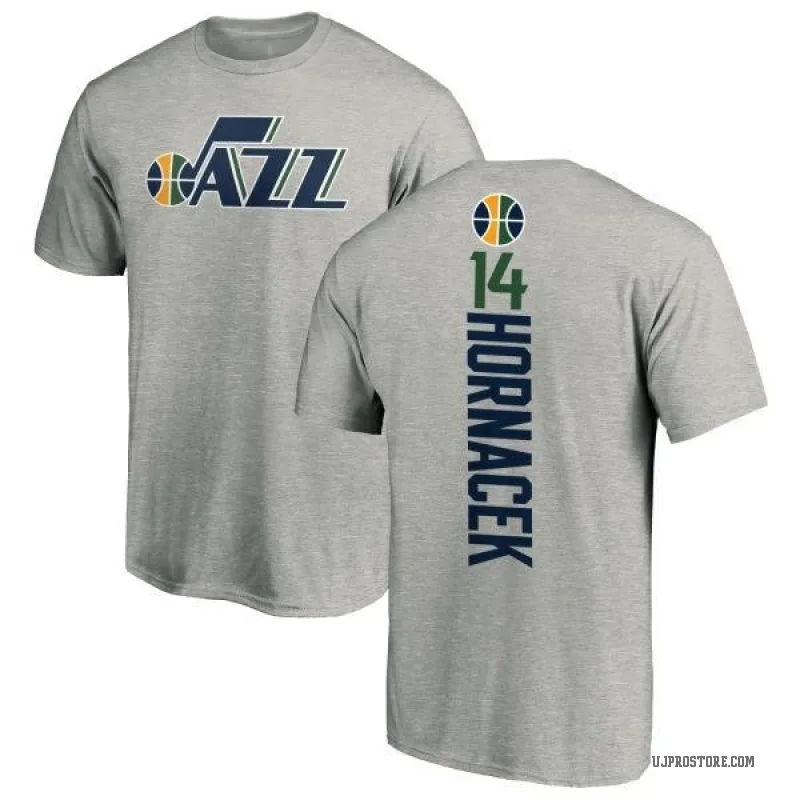 Jeff Hornacek Youth Utah Jazz Ash Backer T-Shirt