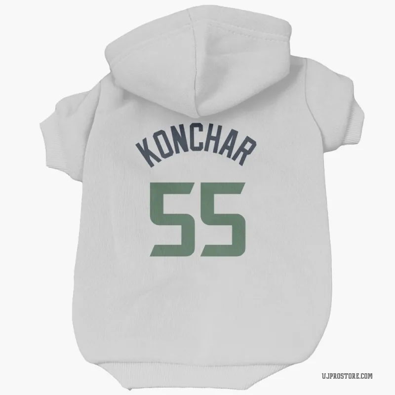 John Konchar  White Utah Jazz  Cat & Dog Pet Hoodie