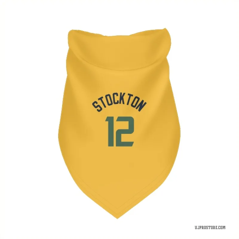 John Stockton  Gold Utah Jazz  Cat & Dog Pet Bandana