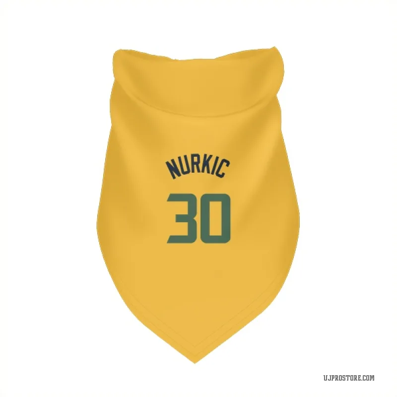Jusuf Nurkic  Gold Utah Jazz  Cat & Dog Pet Bandana