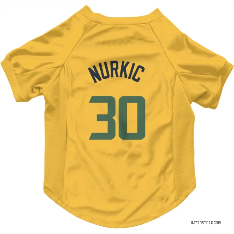 Jusuf Nurkic  Gold Utah Jazz  Cat & Dog Pet Jersey